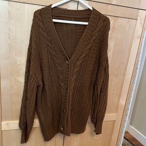 SHEIN Chocolate Knit Sweater